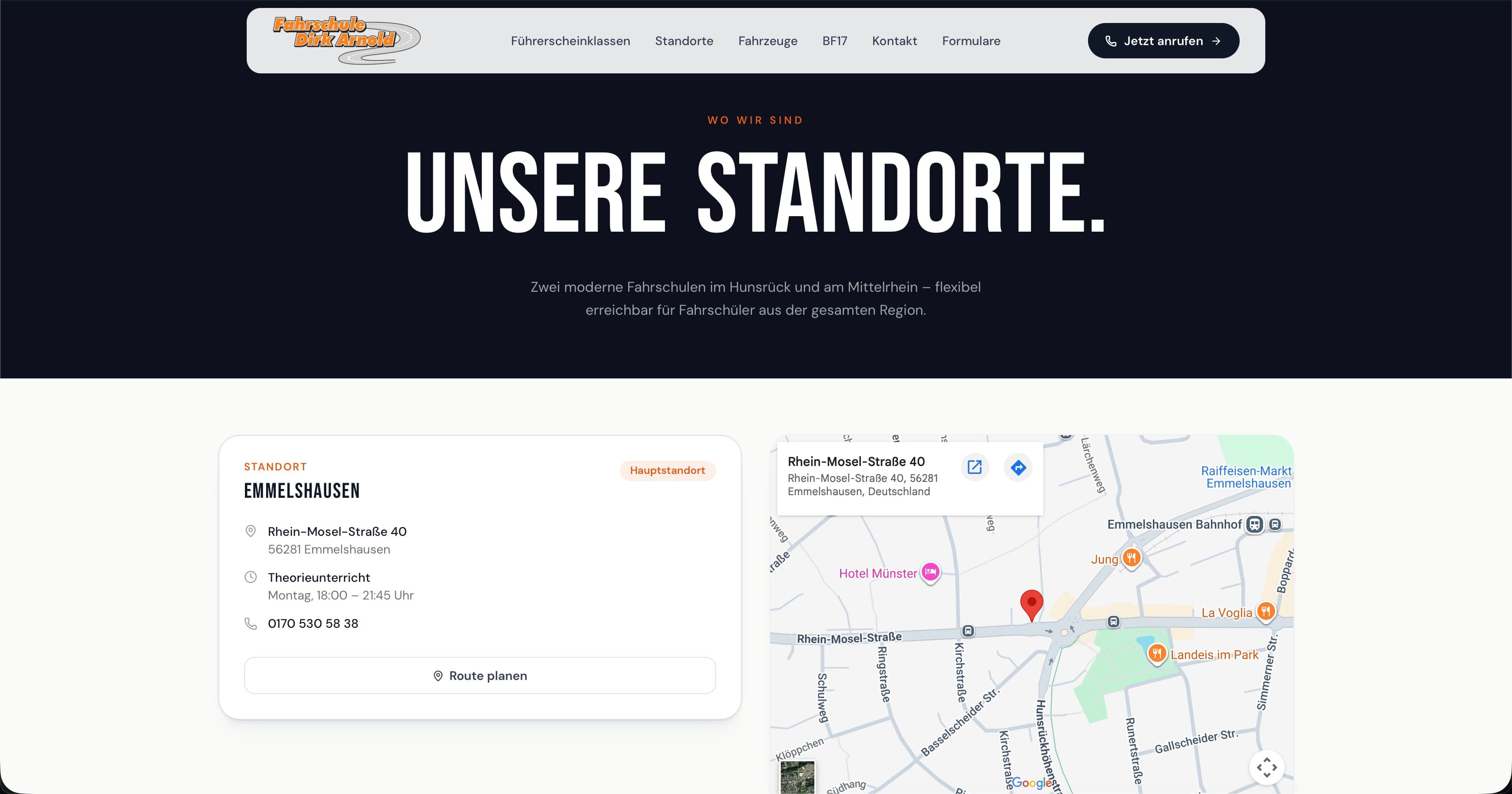 Projekteinblick 2 — Fahrschule Dirk Arnold