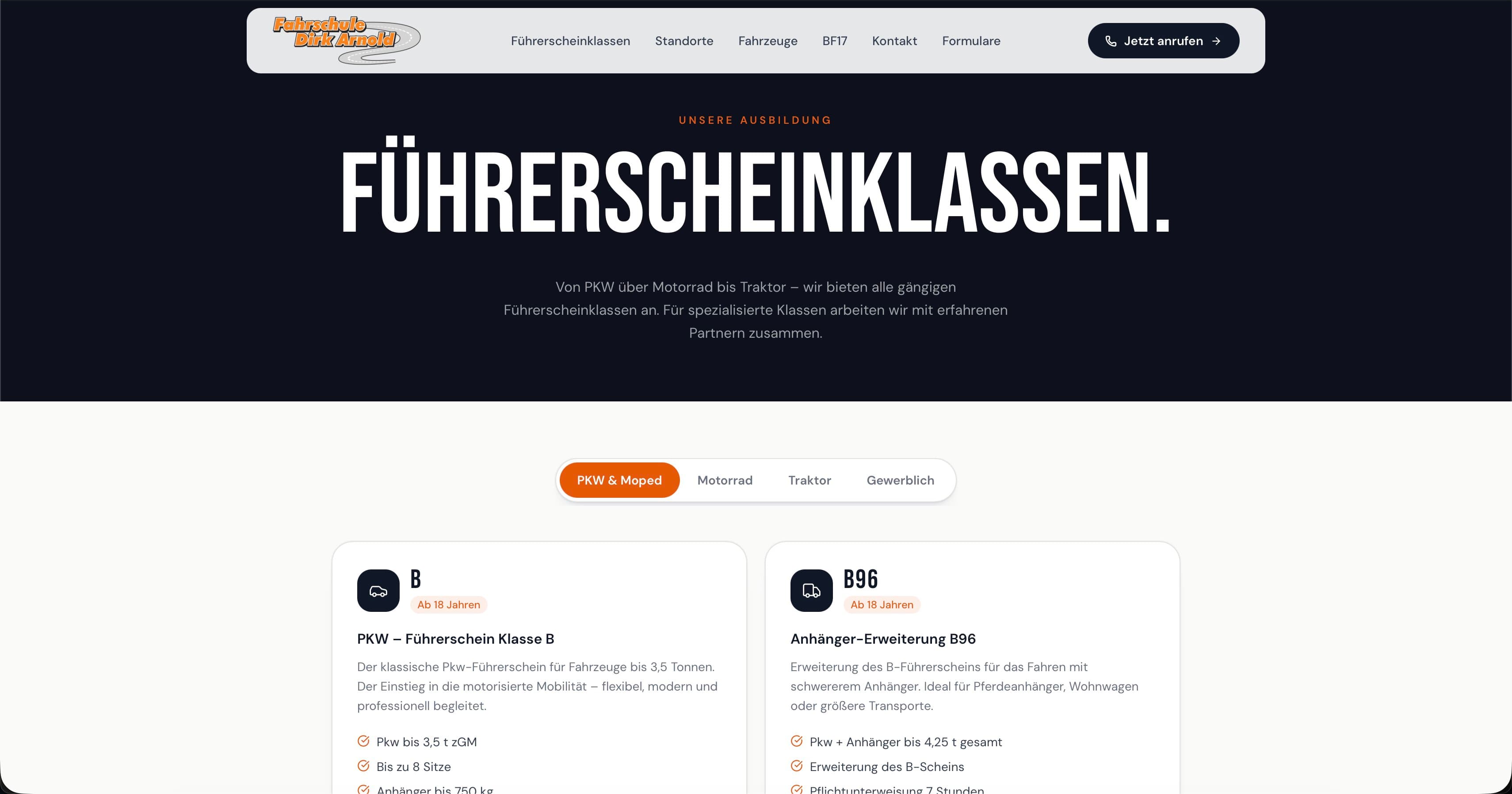 Projekteinblick 3 — Fahrschule Dirk Arnold