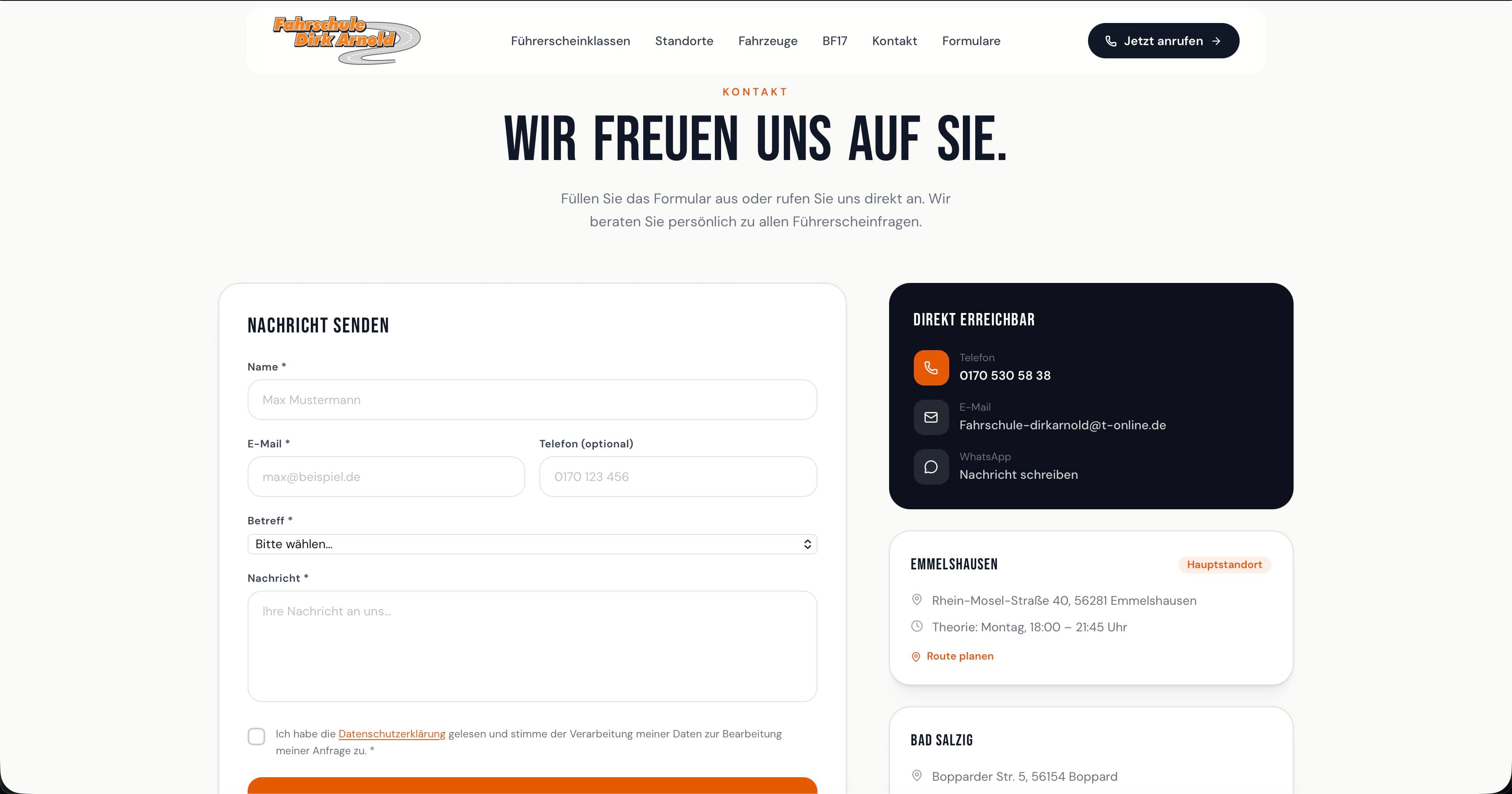Projekteinblick 5 — Fahrschule Dirk Arnold