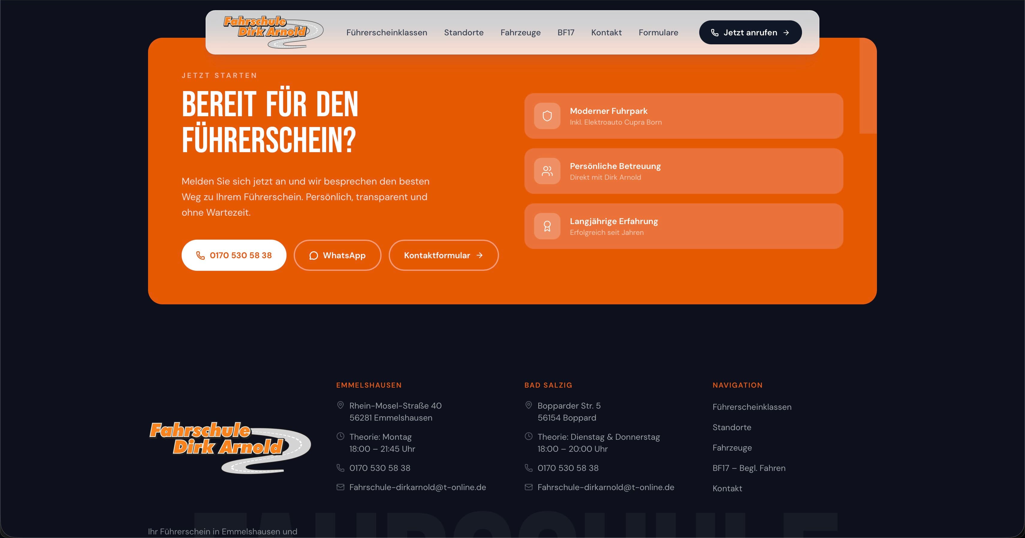 Projekteinblick 6 — Fahrschule Dirk Arnold